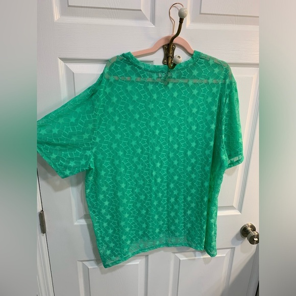 Logo by Lori Goldstein layers mesh shirt 1X - Picture 4 of 4